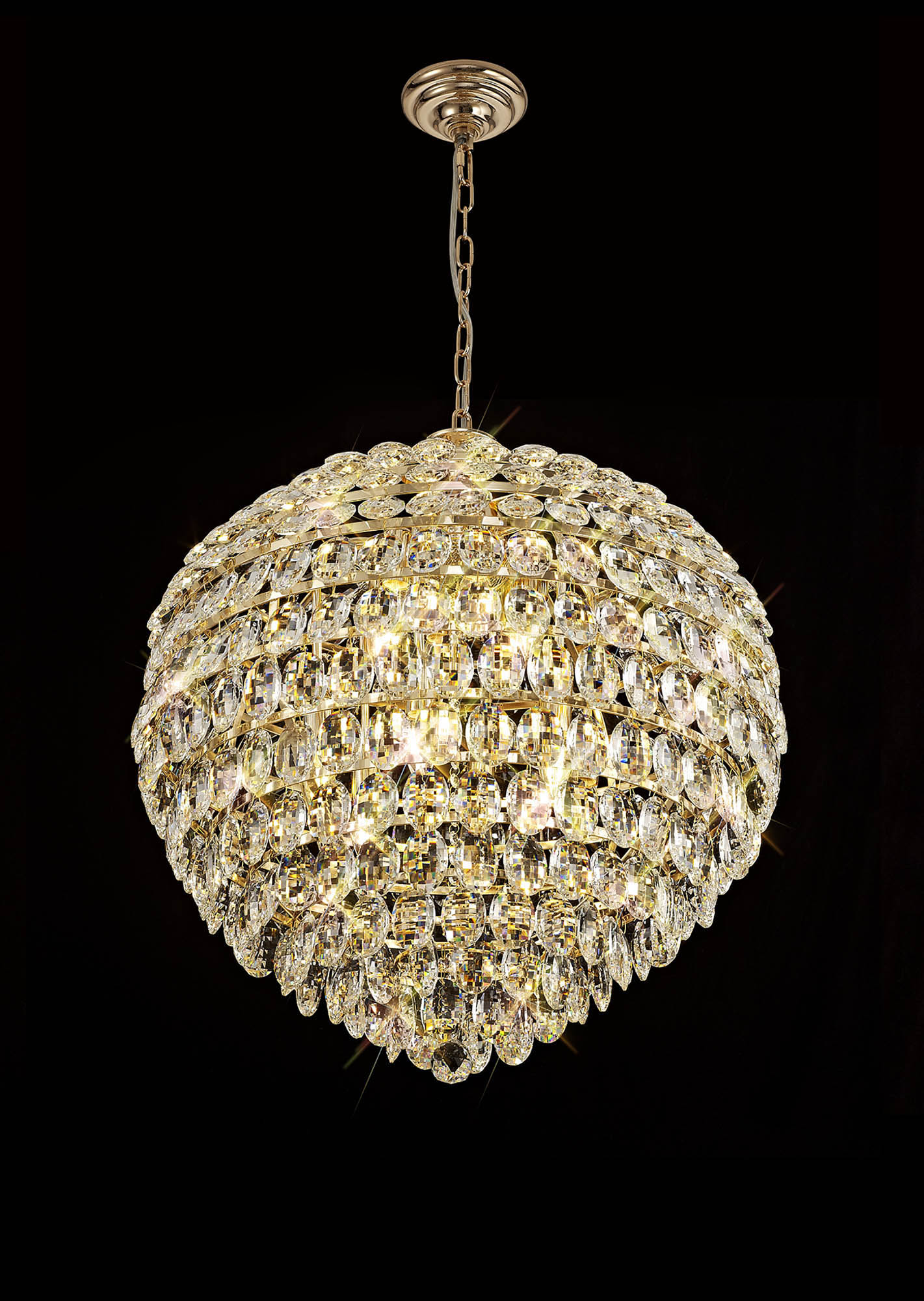 IL32810  Coniston Pendant 12 Light (29.2kg) French Gold